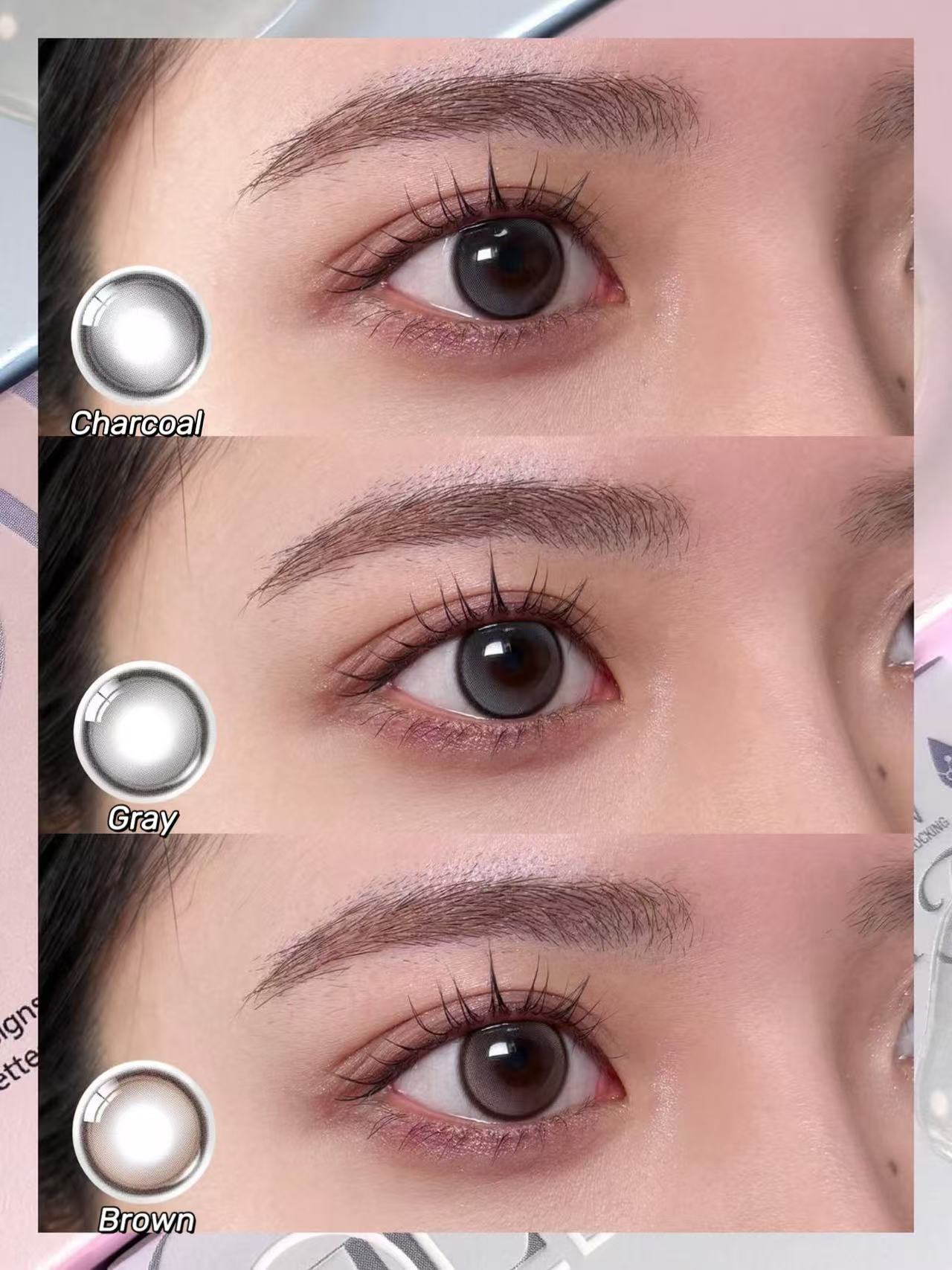 <2盒$195>｜韓國Olens Glowy Tear Gray月拋2片裝