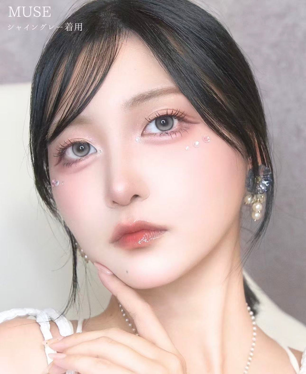 <2盒$158>｜韓國Olens Muse Shine Gray月拋2片裝