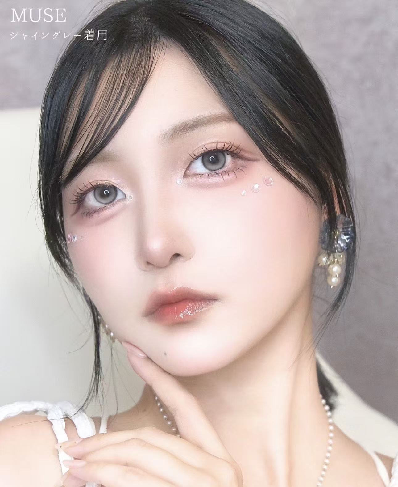 <2盒$158>｜韓國Olens Muse Shine Gray月拋2片裝