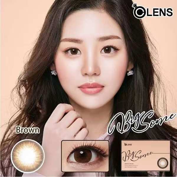 韓國休假活動｜韓國Olens BigSome Brown月拋2片裝