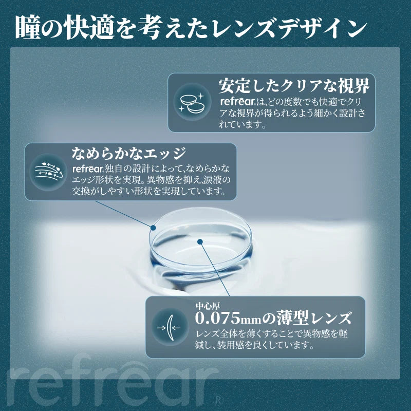 日本Refrear矽水透明日拋30片裝