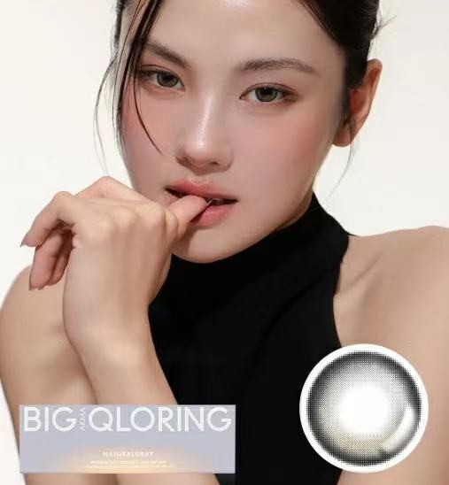 4盒$636｜韓國Lensme Big Qloring Natural Gray日拋30片裝
