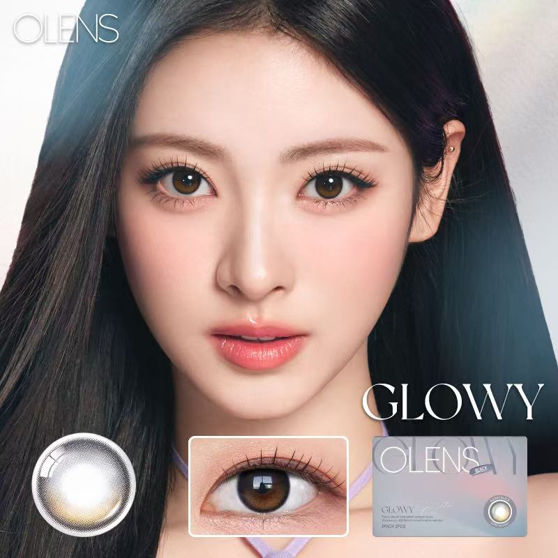 <2盒$158>｜韓國Olens Eyelighter Glowy Black月拋2片裝