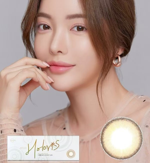 4盒$636｜韓國Lensme Holoris Ginger Brown日拋30片裝