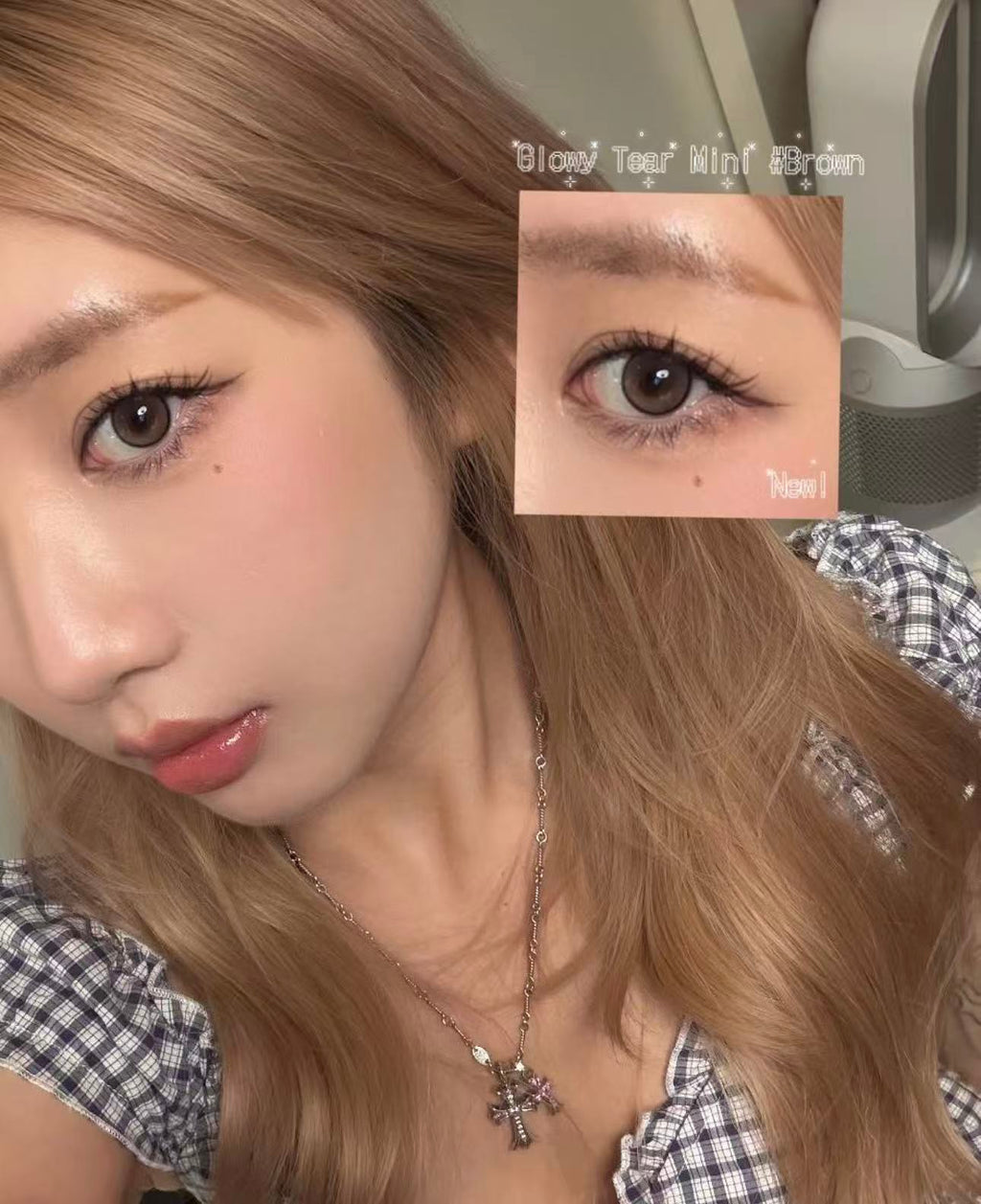 <2盒$195>零放大｜韓國Olens Glowy Tear Mini Brown月拋2片裝