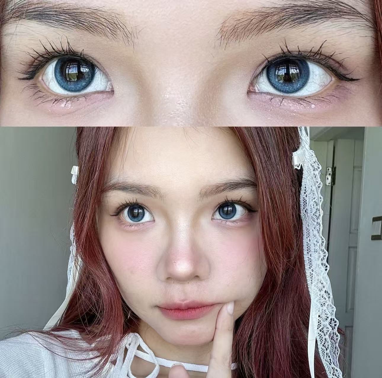 <2盒$218>｜韓國Olens Eyelighter Glowy Sapphire Blue日拋10片裝