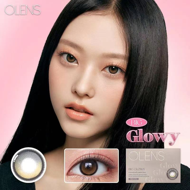 <2盒$158>｜韓國Olens Big Glowy Mocha Brown月拋2片裝
