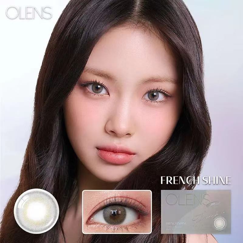 <2盒$158>｜韓國Olens French Shine Gray月拋2片裝