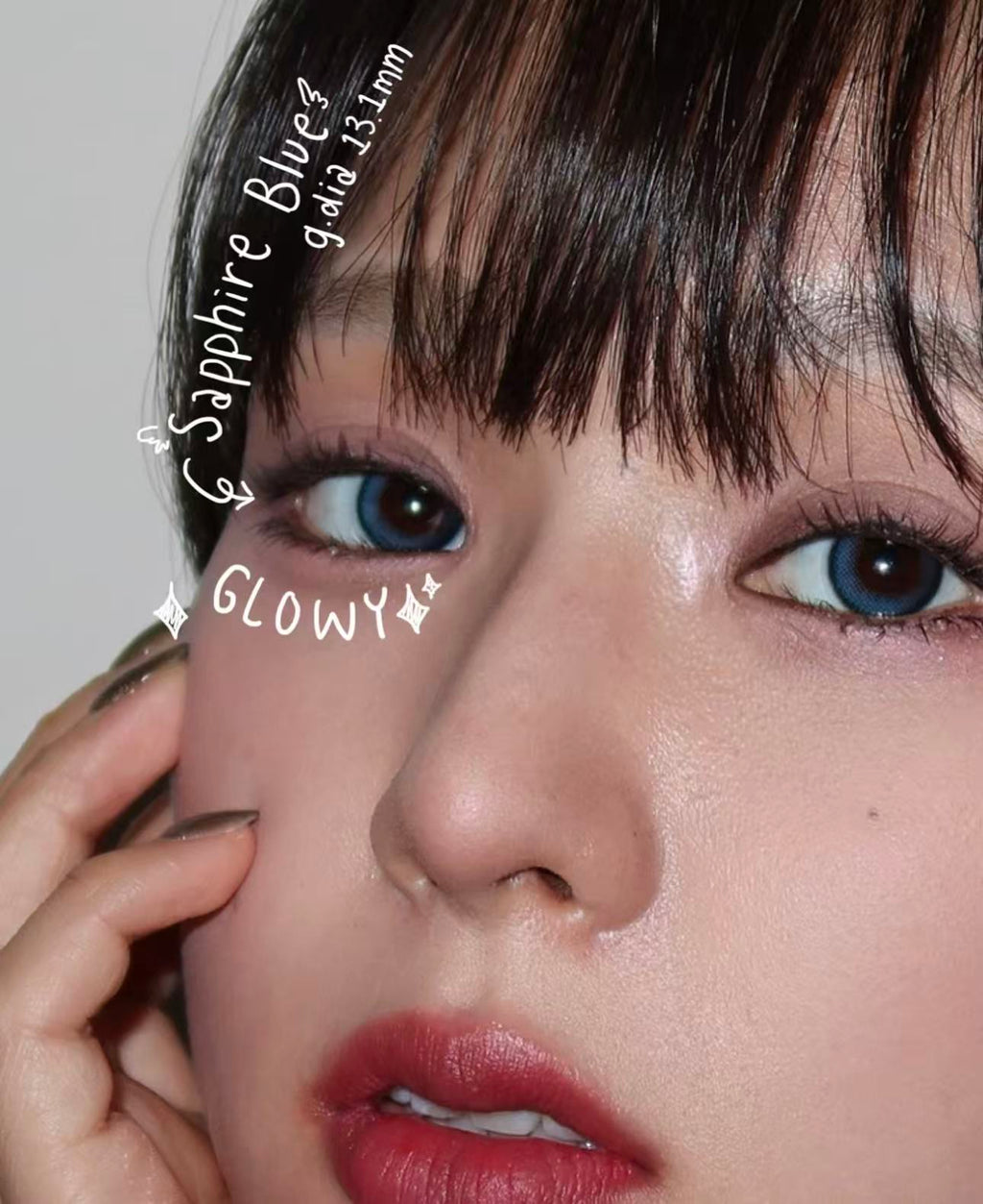 <2盒$218>｜韓國Olens Eyelighter Glowy Sapphire Blue日拋10片裝