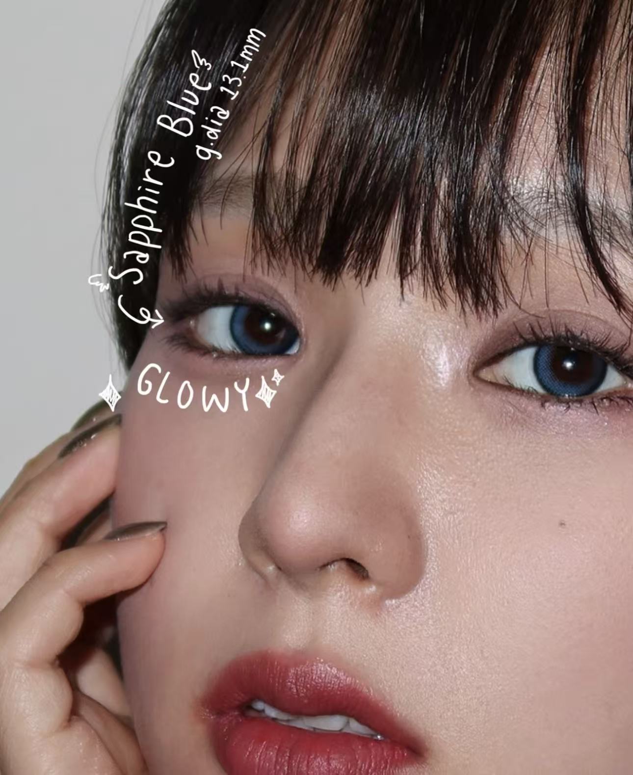 <2盒$218>｜韓國Olens Eyelighter Glowy Sapphire Blue日拋10片裝