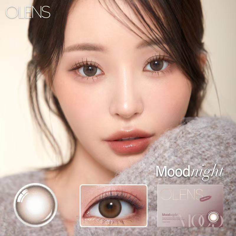 <2盒$158>｜韓國Olens Moodnight Brown月拋2片裝