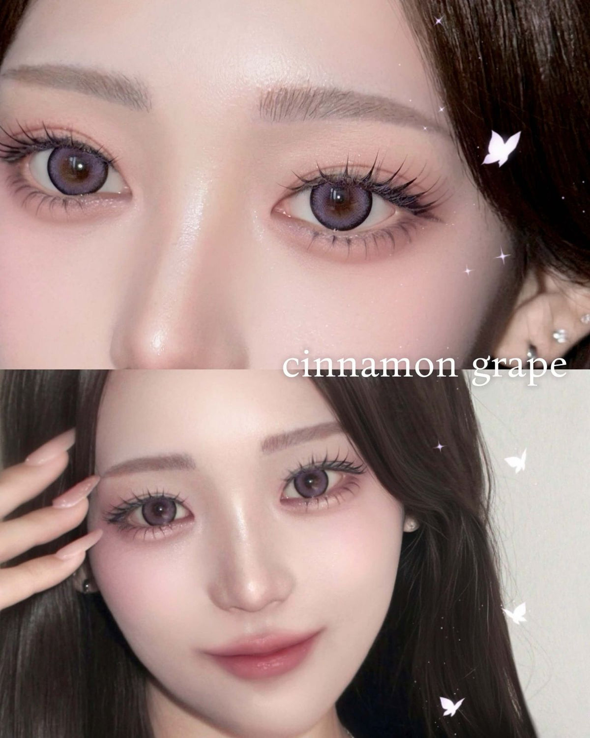 3盒$345｜日本Eyecloset Queen Cinnamon Grape日拋10片裝
