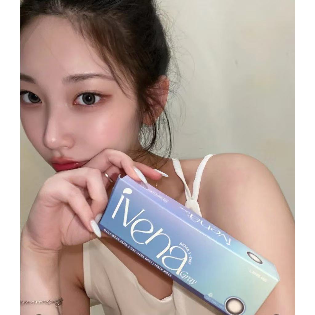 4盒$636｜韓國Lensme Ivena Gray日拋30片裝
