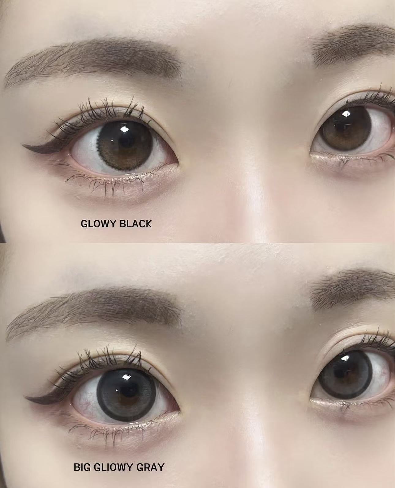 韓國Olens Eyelighter Glowy Black散光月拋1片裝