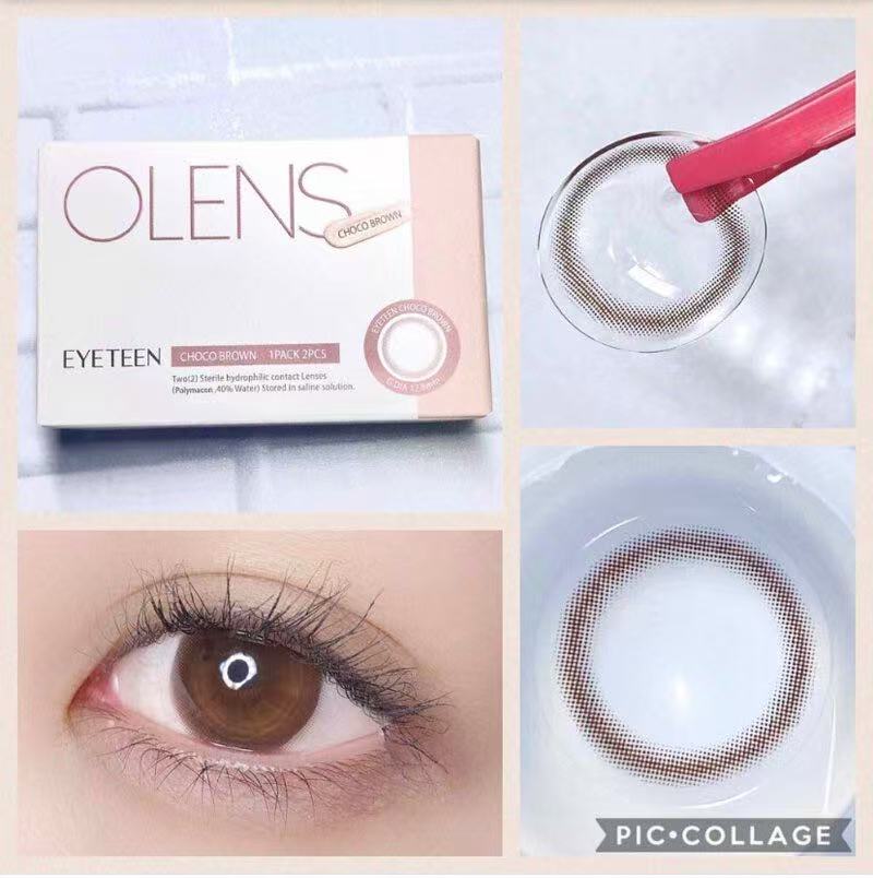 韓國休假活動｜韓國Olens Eyeteen Choco月拋2片裝
