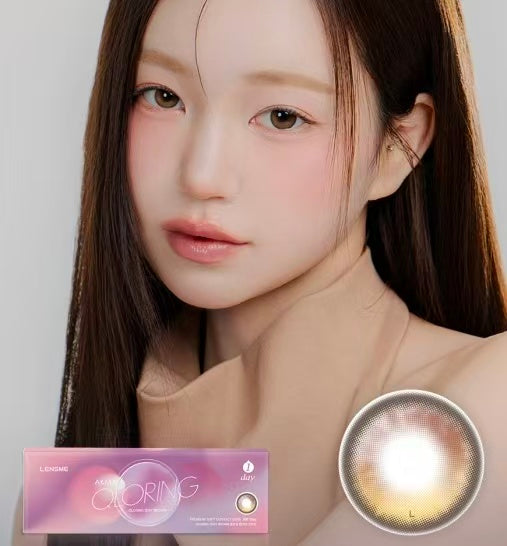 4盒$636｜韓國Lensme Qloring Brown日拋30片裝