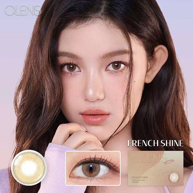 <2盒$158>｜韓國Olens French Shine Hazel月拋2片裝