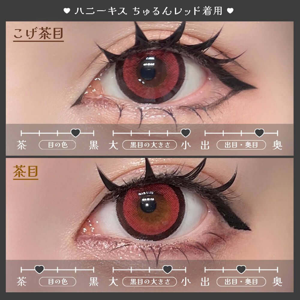 3盒$345｜日本Honey Kiss Chulun Red日拋10片裝