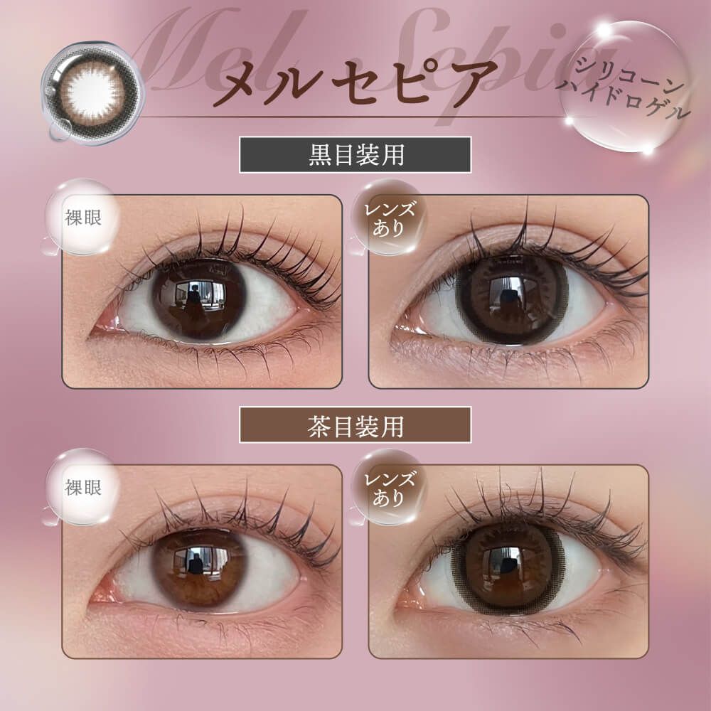 2盒$248｜日本Honey Drops Mel Sepia系列月拋2片裝