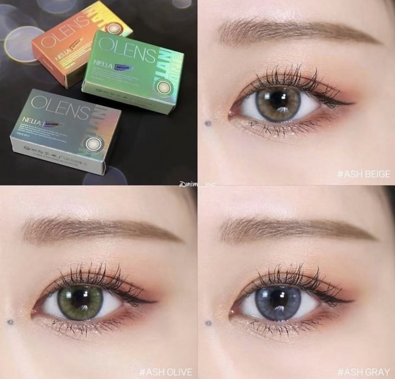 <2盒$158>｜韓國Olens Nella Ash Gray月拋2片裝