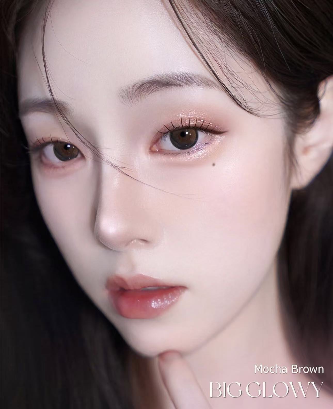 <2盒$158>｜韓國Olens Big Glowy Mocha Brown月拋2片裝