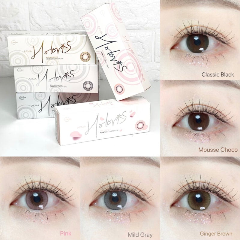 4盒$636｜韓國Lensme Holoris Classic Black日拋30片裝