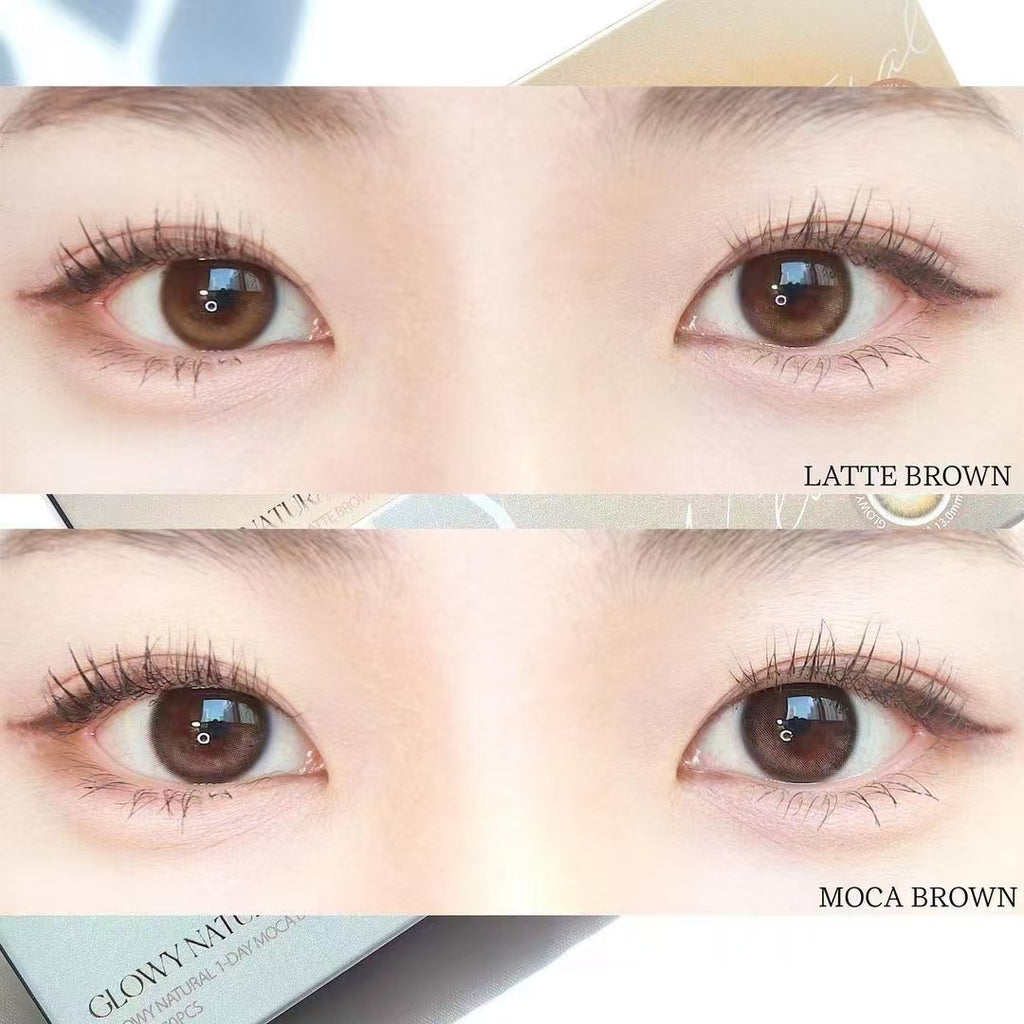 散光月拋｜韓國Olens Glowy Natural Mocha 系列散光月拋1片裝