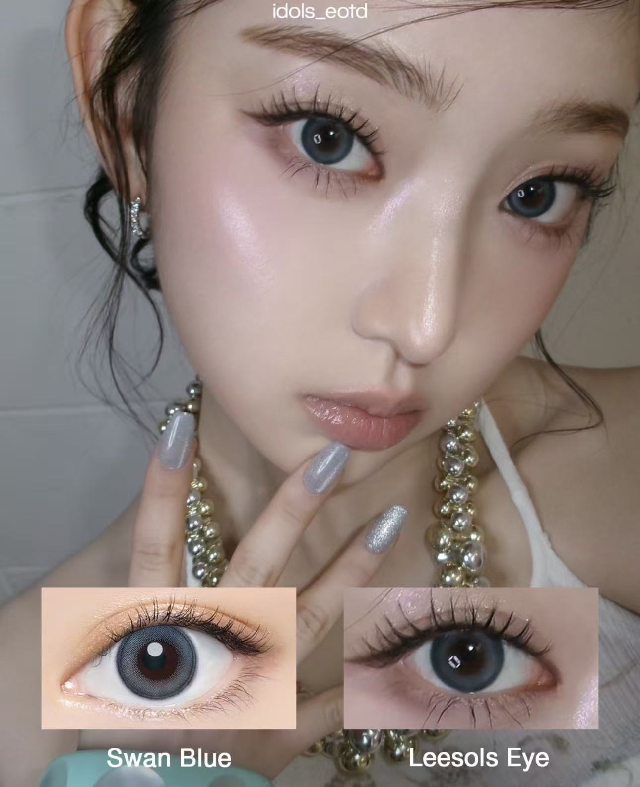 3盒$345｜日本Bambi Series Swan Blue日拋10片裝