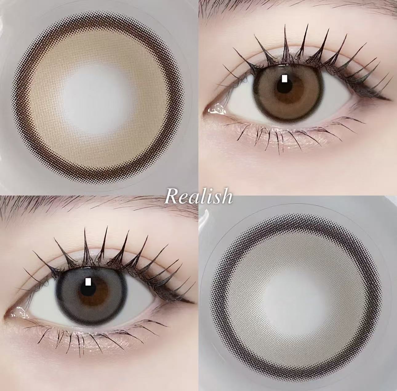 <2盒$195>｜韓國Olens Realish Brown月拋2片裝