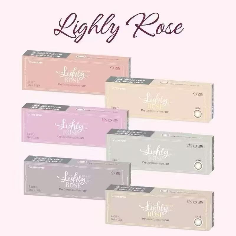 <9月限定優惠>｜韓國Lenstown Lighly Rose日拋30片裝