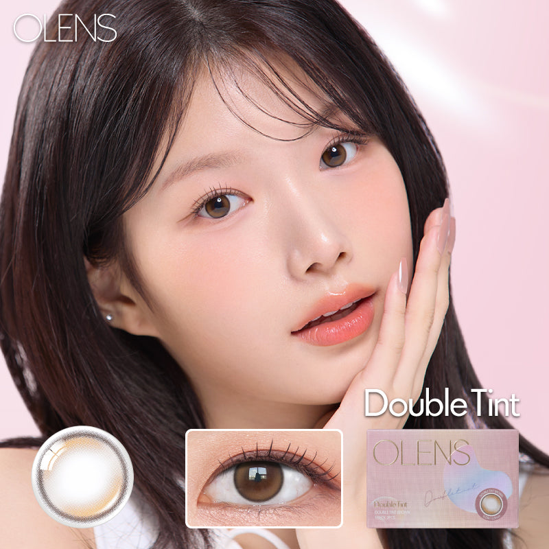 韓國休假活動｜韓國Olens Double Tint Brown月拋2片裝