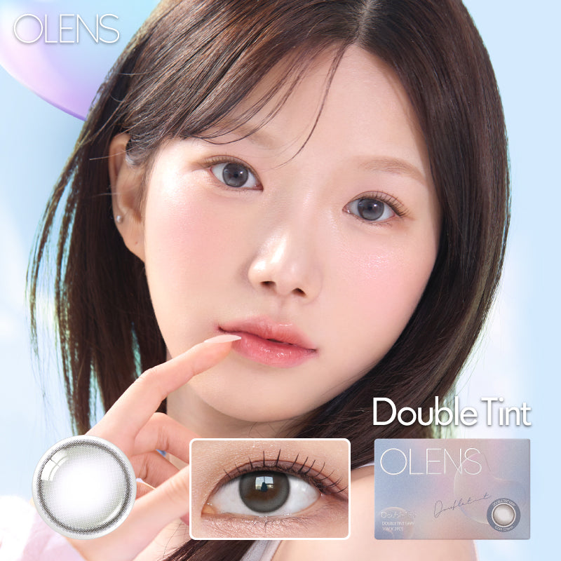韓國休假活動｜韓國Olens Double Tint Gray月拋2片裝