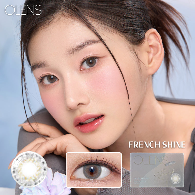 韓國休假活動｜韓國Olens French Shine Gray月拋2片裝