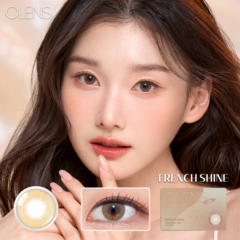 韓國休假活動｜韓國Olens French Shine Hazel月拋2片裝