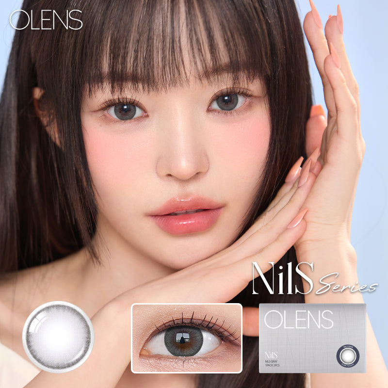 韓國休假活動｜韓國Olens Nils Gray月拋2片裝