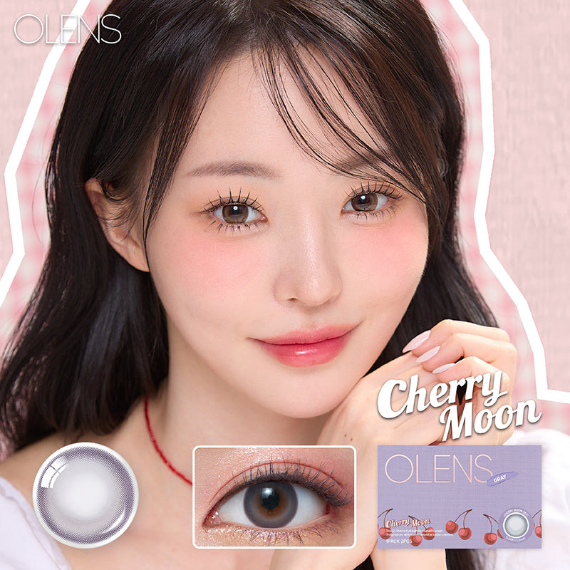 韓國休假活動｜韓國Olens Cherry Moon Gray月拋2片裝