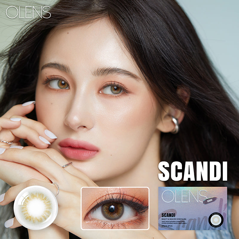韓國休假活動｜韓國Olens Scandi Gray月拋2片裝