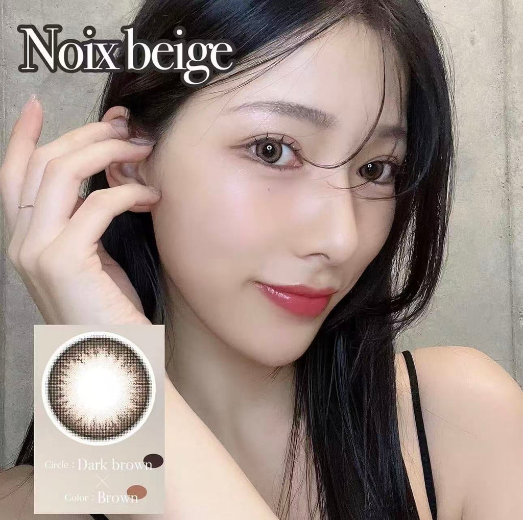 擴瞳明顯｜日本Quprie Noxi Beige月拋2片裝