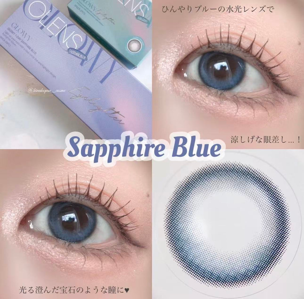 <2盒$218>｜韓國Olens Eyelighter Glowy Sapphire Blue日拋10片裝