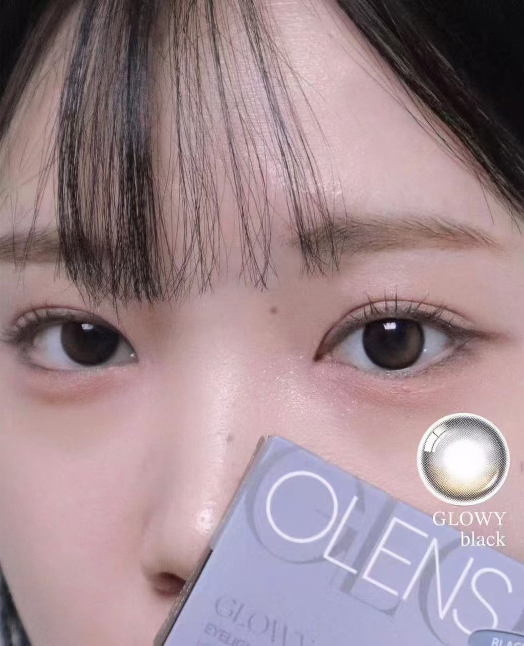 韓國Olens Eyelighter Glowy Black散光月拋1片裝