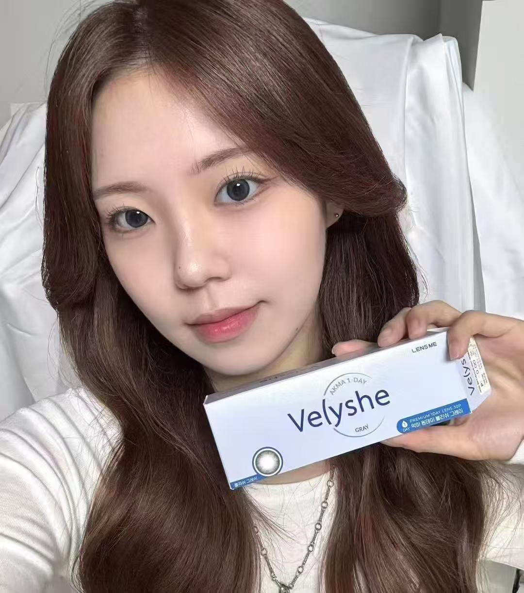 4盒$636｜韓國Lensme Velyshe Gray日拋30片裝