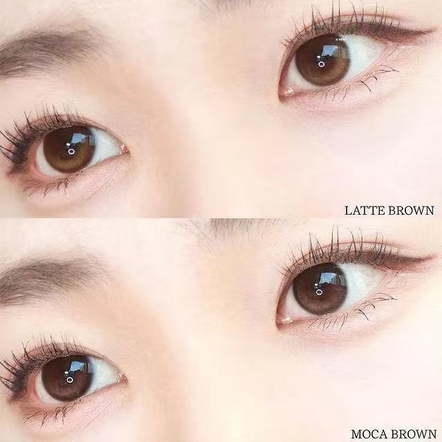 韓國Olens Glowy Natural Mocha散光月拋1片裝