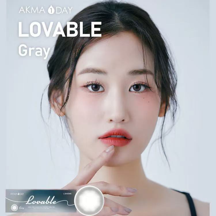 4盒$636｜韓國Lensme Lovable Gray日拋30片裝
