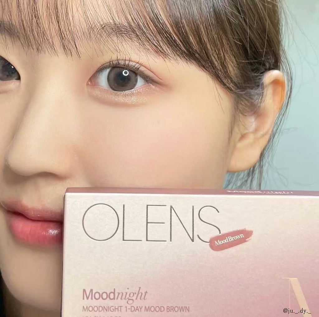 韓國Olens Moodnight Brown散光月拋1片裝