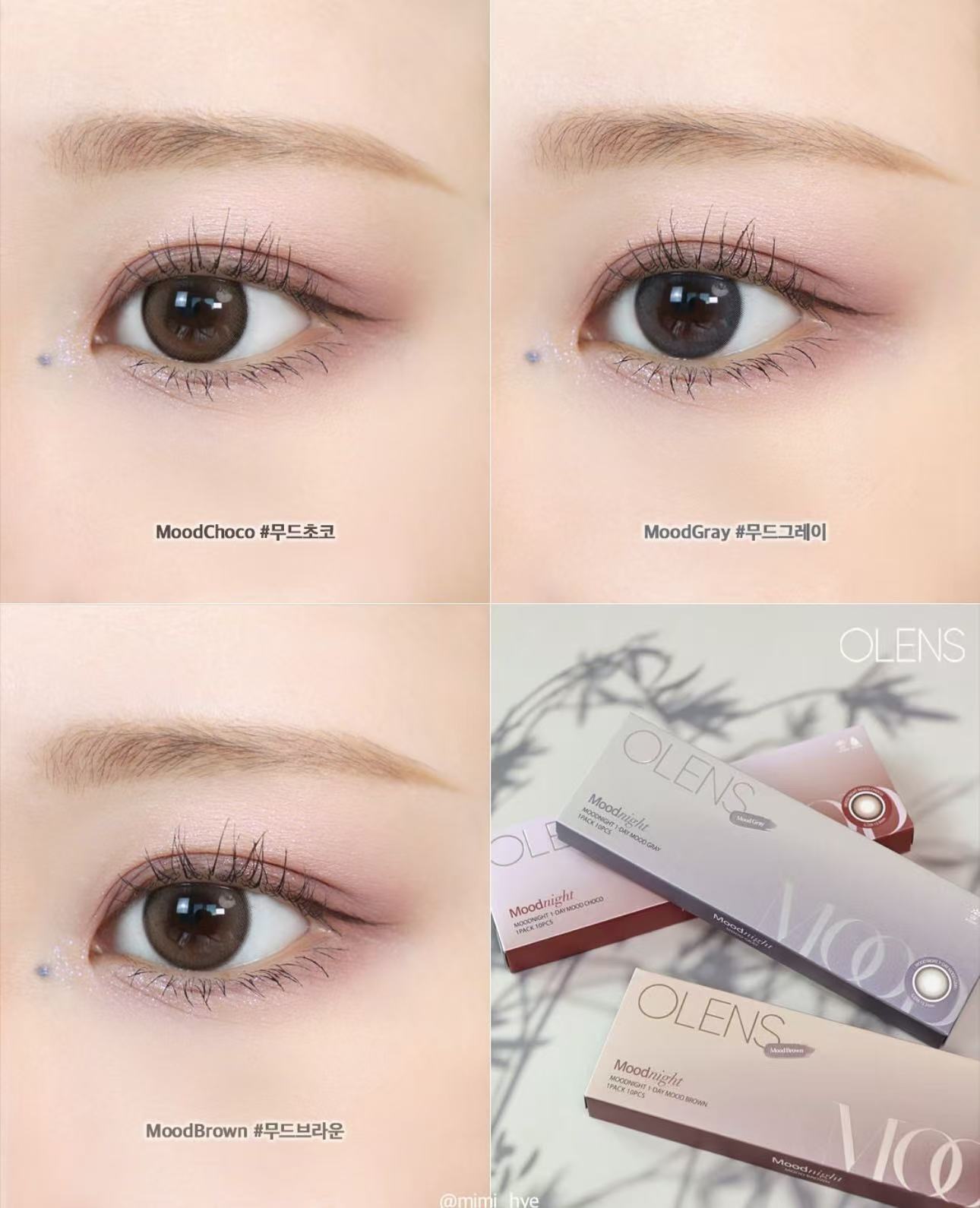 韓國Olens Moodnight Gray散光月拋1片裝