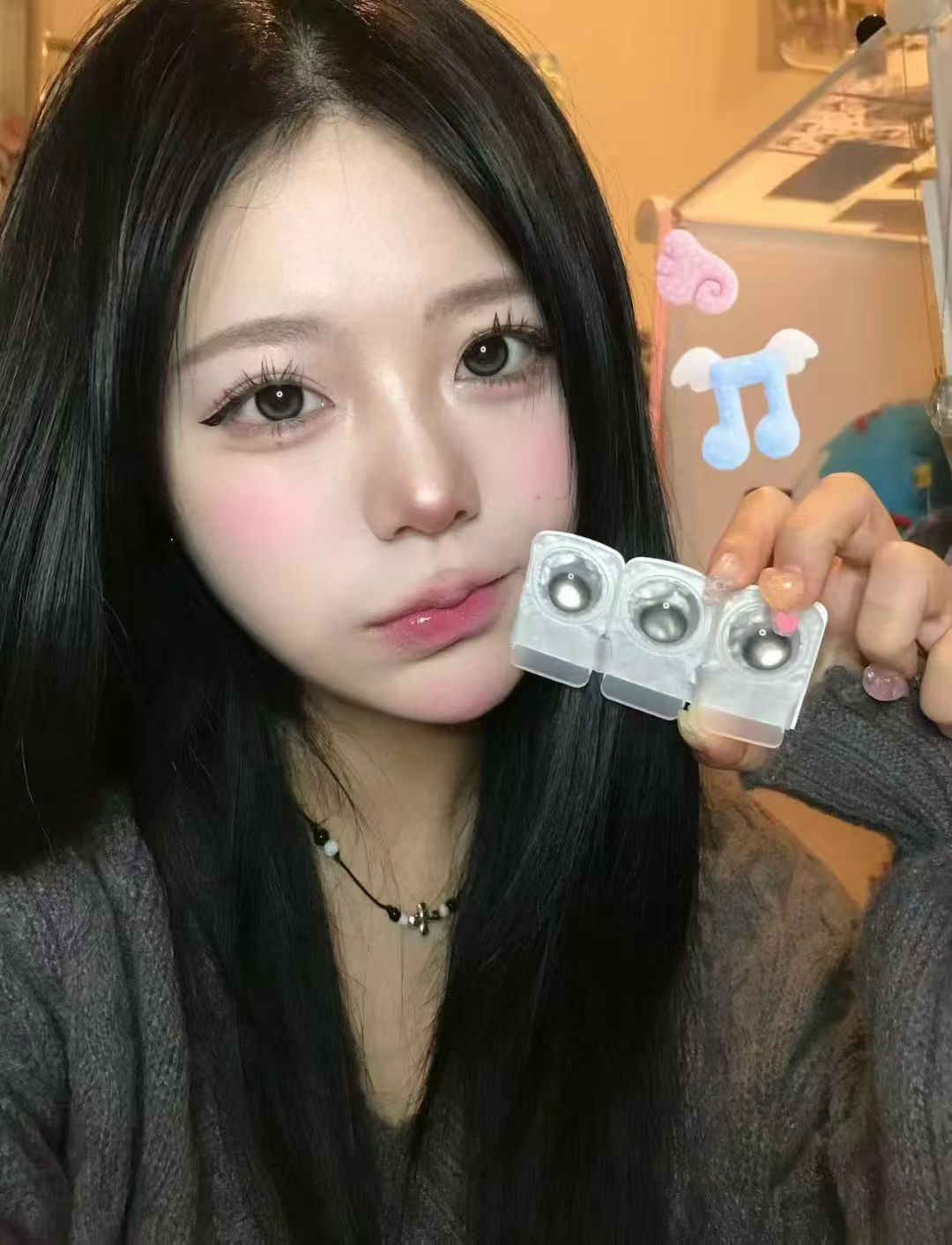 3盒$345<固定軸>｜日本Dewlit Gray Dew日拋10片裝