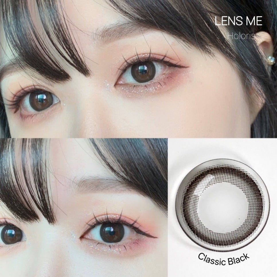 4盒$636｜韓國Lensme Holoris Classic Black日拋30片裝