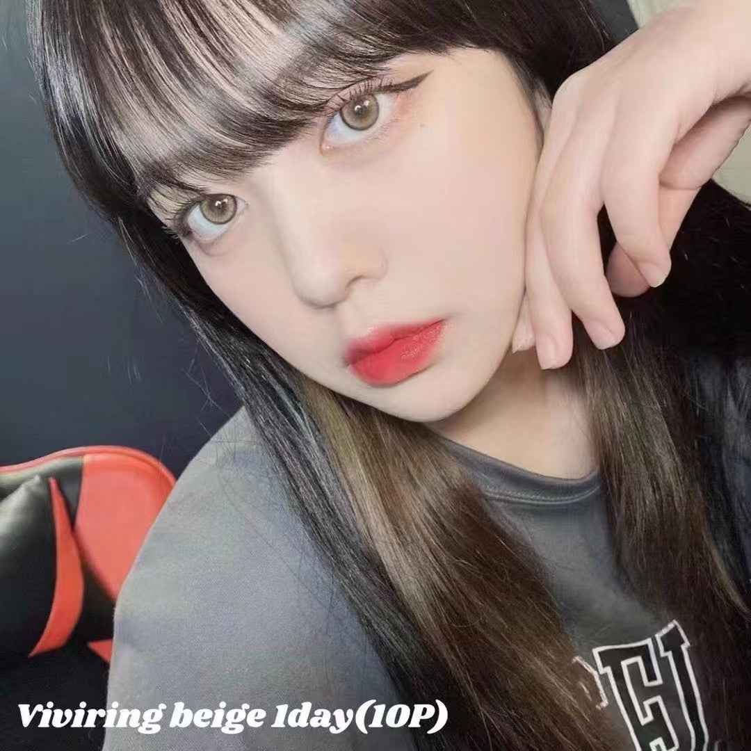 <2盒$158>｜韓國Olens Viviring Beige月拋2片裝