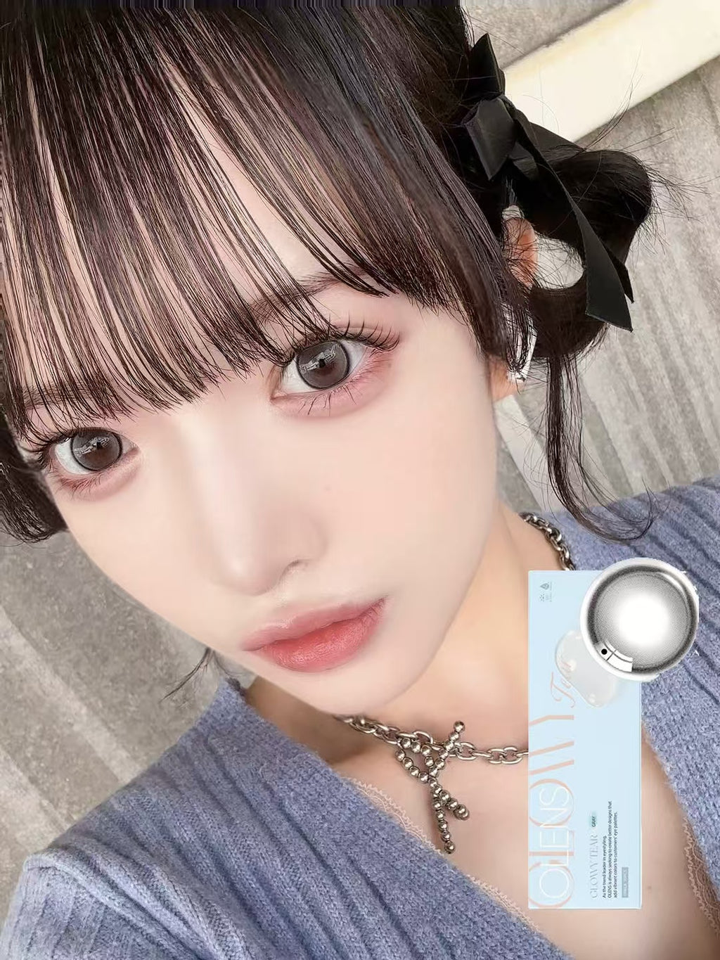 <2盒$195>｜韓國Olens Glowy Tear Gray月拋2片裝